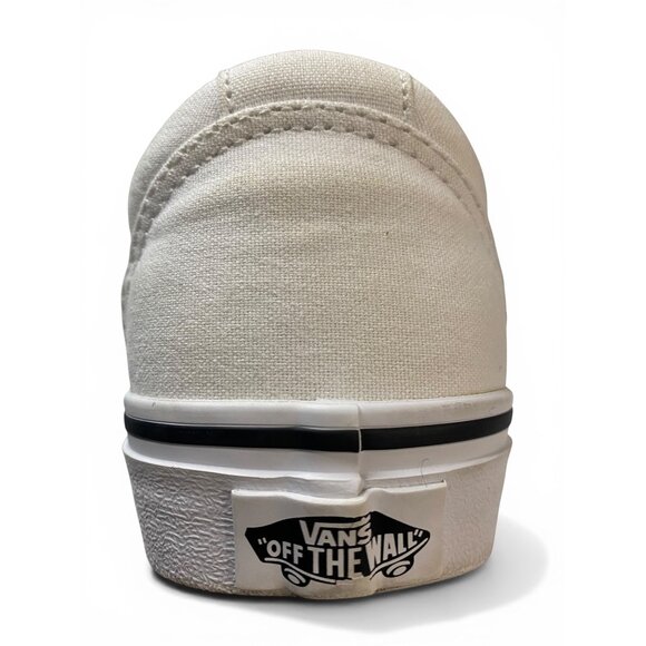 Vans Old Skool White Canvas Sneakers Womens 6 Off White Low Top Casual - Picture 14 of 14